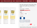 Mỹ phẩm nhãn hiệu Holika Holika được bày bán trên các trang web trước khi bị Cục Quản lý Dược yêu cầu thu hồi