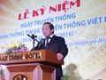 Bộ trưởng Bộ TT&TT Trương Minh Tuấn phát biểu tại Lễ kỷ niệm