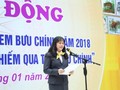 Bà Chu Thị Lan Hương, Phó Tổng giám đốc Tổng công ty BĐVN phát biểu.  Ảnh: Thái Anh.