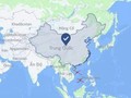 Ảnh chụp màn hình bản đồ của Facebook xác định cả Hoàng Sa, Trường Sa khi chọn vị trí "Trung Quốc".