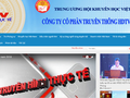 Ảnh chụp màn hình website của công ty HDTV Việt Nam.