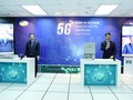 Cuộc gọi video đầu tiên sử dụng đường truyền dẫn dữ liệu kết nối 5G trên thiết bị thu phát sóng gNodeB do Viettel nghiên cứu và sản xuất, bao gồm cả thiết bị phần cứng và phần mềm. Ảnh: Diệu Linh