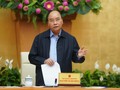 Thủ tướng Nguyễn Xuân Phúc phát biểu tại cuộc họp. Ảnh: VPCP.