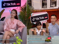 Amee, Ba và Bối tham gia livestream trên TikTok kêu gọi chống dịch COVID-19. 