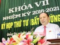 Ông Nguyễn Văn Hùng phát biểu tại lễ khai mạc kỳ họp thứ 4, HĐND tỉnh khóa VII khi đương nhiệm Bí thư Tỉnh ủy, Chủ tịch HĐND tỉnh. Ảnh: quangtri.gov.vn
