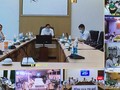 Buổi hội chẩn trực tuyến kết nối 8 điểm cầu. Ảnh: Lê Hảo.
