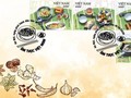Bộ tem Ẩm thực Việt Nam trong ngày phát hành.