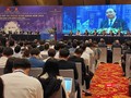 Thủ tướng Nguyễn Xuân Phúc phát biểu tại Diễn đàn cấp cao Đô thị thông minh ASEAN năm 2020. Ảnh: Anh Lê. 