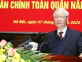 Tổng Bí thư, Chủ tịch nước Nguyễn Phú Trọng phát biểu chỉ đạo tại hội nghị.