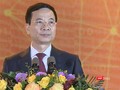 Bộ trưởng Bộ Thông tin và Truyền thông Nguyễn Mạnh Hùng phát biểu tại Diễn đàn lớn nhất năm của các doanh nghiệp công nghệ số.