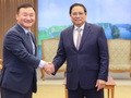 Thủ tướng Phạm Minh Chính tiếp ông Roh Tae-Moon - Tổng Giám đốc Tập đoàn Samsung Điện tử.