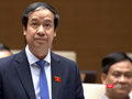 Bộ trưởng Bộ Giáo dục và Đào tạo Nguyễn Kim Sơn phát biểu tại phiên thảo luận của Quốc hội.