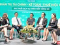 Các diễn giả trao đổi tại tọa đàm.