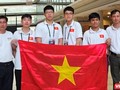 Bốn học sinh Việt Nam dự thi Olympic Tin học quốc tế 2023. Ảnh: Bộ GD&ĐT