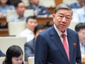 Đại tướng Tô Lâm - Bộ trưởng Bộ Công an trả lời chất vấn tại phiên họp ngày 7/11/2023.