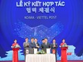 Đại diện lãnh đạo Viettel Post và KOIMA tại lễ ký kết hợp tác