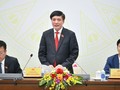 Tổng Thư ký Quốc hội, Chủ nhiệm Văn phòng Quốc hội Bùi Văn Cường chủ trì họp báo về dự kiến Chương trình Kỳ họp thứ 7, Quốc hội khóa XV.