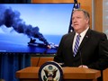 Ngoại trưởng Mỹ Mike Pompeo thông báo về vụ tấn công trên Vịnh Oman hô 13/6 (Ảnh: CNN)