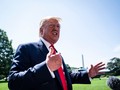 Ông Trump trong cuộc phỏng vấn tại Bãi Cỏ phía Nam Nhà Trắng hôm 5/7 (Ảnh: Washington Post)