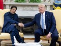 Tổng thống Trump trong cuộc gặp với Thủ tướng Pakistan tại Nhà Trắng (Ảnh: Washington Post)