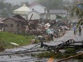 Cảnh tan hoang sau bão tại Ichihara, tỉnh Chiba, Nhật Bản (Ảnh: SkyNews)