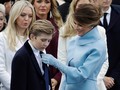 Đệ nhất phu nhân Melania và con trai Barron Trump (Ảnh: NYPost)