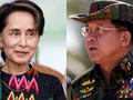 Rạn nứt giữa Cố vấn nhà nước Aung San Suu Kyi và Tổng tư lệnh quân đội Min Aung Hlaing ngày càng sâu sắc (Ảnh: Nikkei)