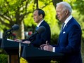 Tổng thống Mỹ Joe Biden và Thủ tướng Nhật Yoshihide Suga trong cuộc họp báo chung tại Nhà Trắng hôm 16/4 (Ảnh: EPA)