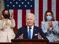 Tổng thống Mỹ Joe Biden trong bài phát biểu trước Quốc hội (Ảnh: AP)