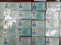 Chứng minh thư giả để băng nhóm thực hiện hành vi phạm tội. Ảnh: csgt.vn