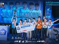 Never Back Down nâng cao chiếc cúp vô địch bộ môn LMHT: Tốc Chiến. Nguồn: VIRESA