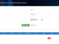 Giao diện trang tra cứu thông tin người đang điều trị COVID-19 tại trang web Sở Y tế TP.HCM.