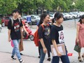 Sinh viên trong ngày nhập học. Ảnh: Minh Thúy