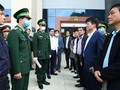 Thứ trưởng Bộ Y tế Trương Quốc Cường thăm Cửa khẩu Trà Lĩnh, Cao Bằng. Ảnh: Thao Nguyen