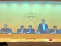 Cuộc họp khẩn thông tin vè dịch COVID-19 tại Hà Nội. Ảnh: Khôi Việt 