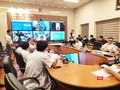 Bệnh viện Đại học Y Hà Nội tổ chức khám, chữa bệnh từ xa vào chiều ngày 13/8 (Ảnh: Minh Thúy) 
