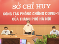 Chủ tịch UBND TP. Hà Nội - phát biểu trong cuộc họp Sở chỉ huy công tác phòng, chống dịch COVID-19 của TP. Hà Nội với các sở, ngành, quận, huyện (Ảnh - Phú Khánh)