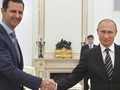 Tổng thống Syria và tổng thống Nga.
