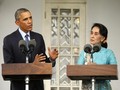 Tổng thống Obama và bà Aung San Suu Kyi.