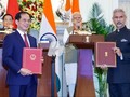 Thủ tướng Phạm Minh Chính và Thủ tướng Ấn Độ Narendra Modi chứng kiến Bộ trưởng Bộ Ngoại giao 2 nước trao Chương trình hành động Đối tác Chiến lược toàn diện Việt Nam-Ấn Độ giai đoạn 2024-2028 - Ảnh: VGP/Nhật Bắc.