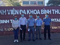 Nhiều bác sĩ BV Chợ Rẫy tức tốc đi Bình Thuận phòng chống COVID-19. Ảnh: Bệnh viện Chợ Rẫy cung cấp