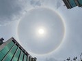 Quầng hào quang tại TP.HCM sáng 16/6. Ảnh: Internet