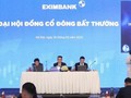 Đại hội cổ đông bất thường của Eximbank diễn ra sáng nay tại Hà Nội. Ảnh: Nhật Minh