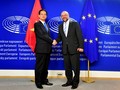 Thủ tướng Nguyễn Tấn Dũng và Chủ tịch Nghị viện châu Âu Martin Schulz. Ảnh: VGP/Nhật Bắc.