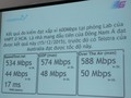 Tốc độ 4G được Vinaphone thử nghiệm tại phòng Lab của VNPT ở TP.HCM vào ngày 15/12/2015