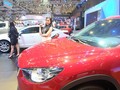 Xe Mazda được trưng bày tại một triển lãm ô tô ở TPHCM -Ảnh: Quốc Hùng