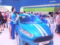 Một mẫu xe Fiesta của Ford Việt Nam được giới thiệu tại triển lãm. Ảnh: Quốc Hùng