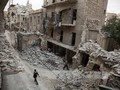 Cảnh đổ nát sau các cuộc giao tranh tại thành phố Aleppo ngày 2/5. Ảnh: AFP/TTXVN