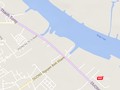 Vị trí Hải Phòng muốn làm hầm đường bộ vượt sông. Ảnh: Maps