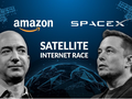 SpaceX vs Amazon: Cuộc chiến giành quyền thống trị Internet trong không gian (Ảnh: Gizmochina)
